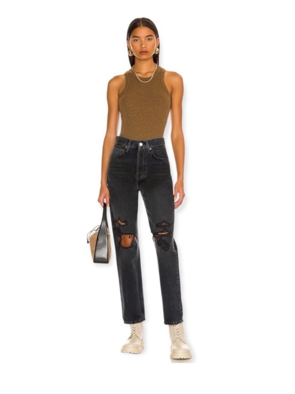 Agolde Jeans 90’s Mid Rise Loose Fit Jeans in Vagabond Size 26 NWT